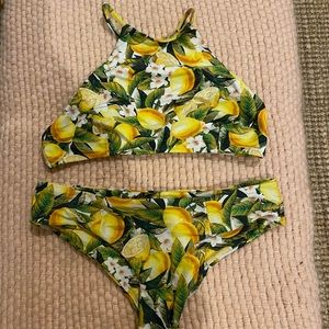 Show me Your Mumu- Lemon Print Bikini